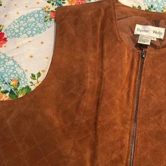 Baxter & Wells leather vest size large - Picture 9 of 10